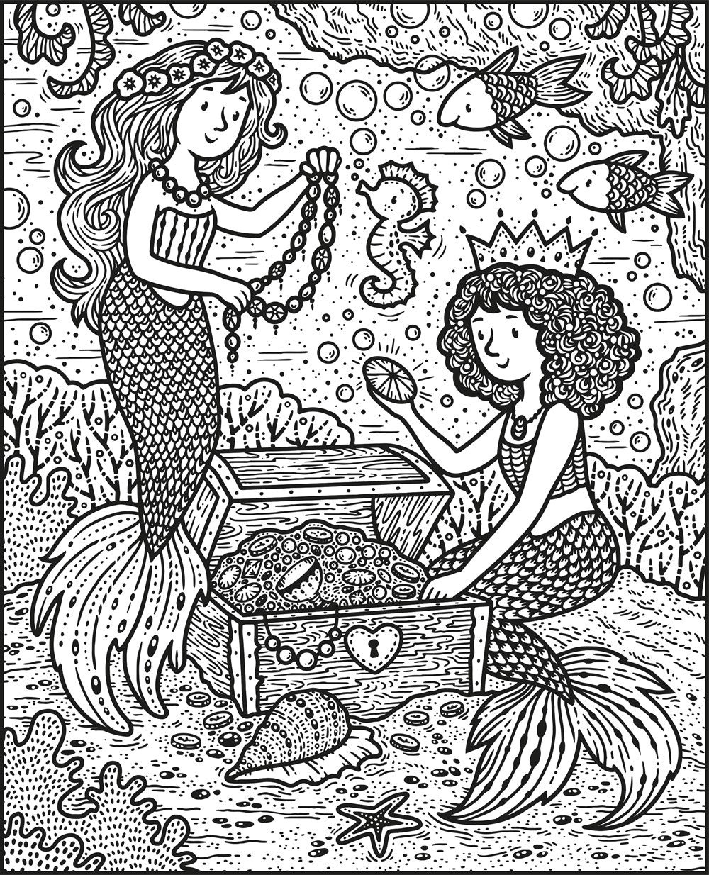 Mermaids Magic Painting Book: An Interactive No-Mess Magic Painting Activity Book for Kids, with Mermaids, Dolphins, and Beach Scenes
