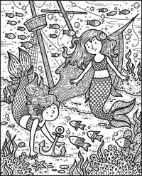 Mermaids Magic Painting Book: An Interactive No-Mess Magic Painting Activity Book for Kids, with Mermaids, Dolphins, and Beach Scenes