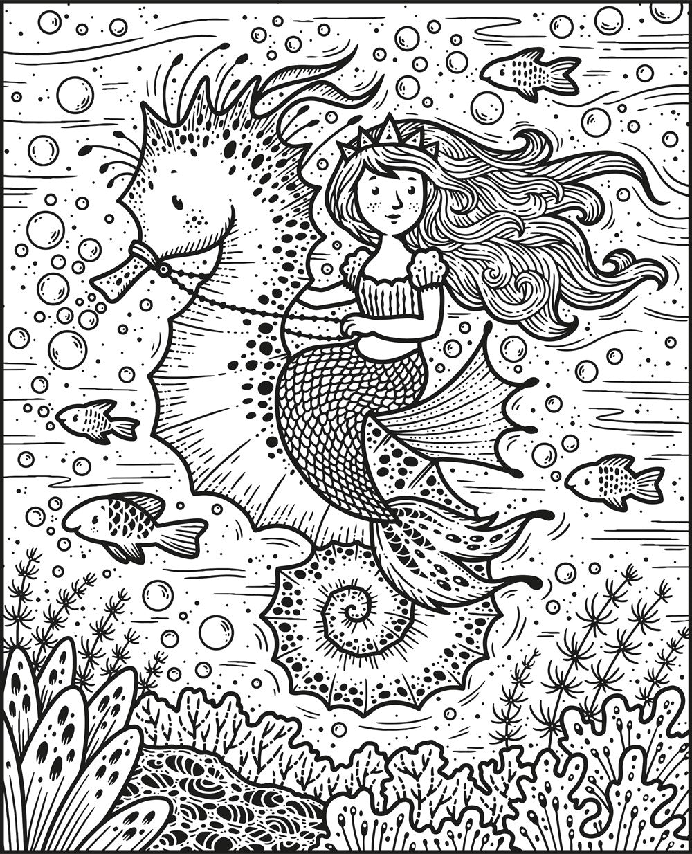Mermaids Magic Painting Book: An Interactive No-Mess Magic Painting Activity Book for Kids, with Mermaids, Dolphins, and Beach Scenes