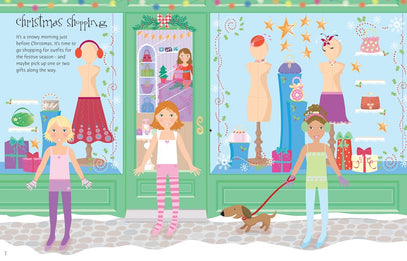Sticker Dolly Dressing Christmas: A Festive Christmas Dress-Up Adventure with Glamorous Balls, Ice Skating, Ballet, Carriage Rides and More in the Bestselling Sticker Dolly Dressing Series