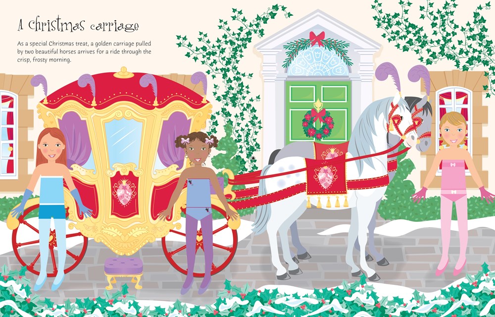 Sticker Dolly Dressing Christmas: A Festive Christmas Dress-Up Adventure with Glamorous Balls, Ice Skating, Ballet, Carriage Rides and More in the Bestselling Sticker Dolly Dressing Series