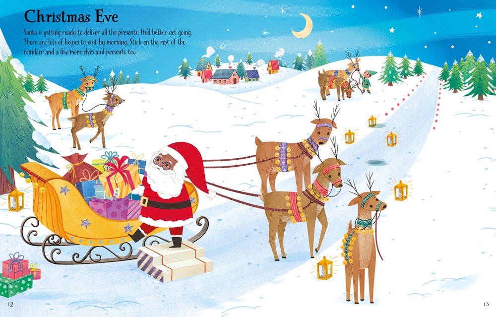 First Sticker Book Christmas: Enchanting Holiday Decorating Fun with over 150 Stickers, Perfect for Toddlers and Preschoolers