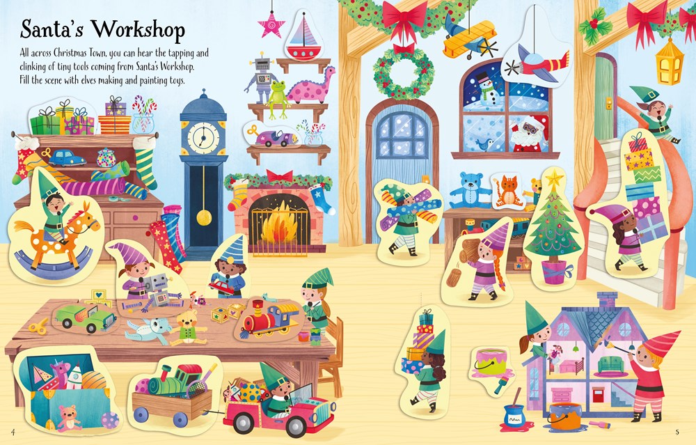 First Sticker Book Christmas: Enchanting Holiday Decorating Fun with over 150 Stickers, Perfect for Toddlers and Preschoolers