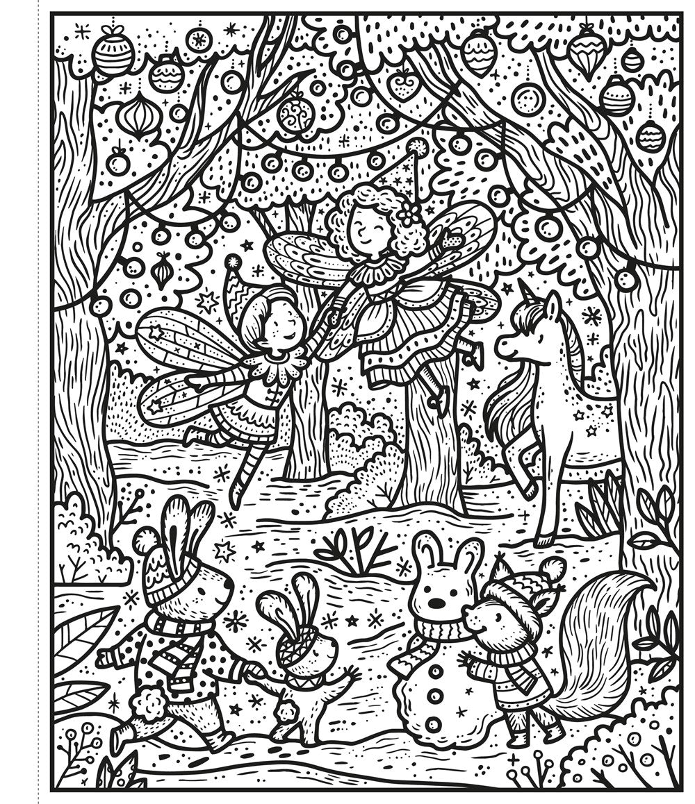 Winter Wonderland Magic Painting Book: An Interactive No-Mess Festive Magic Painting Activity Book for Kids, with Holiday Whimsy, Ice Skating, and Snow Castles