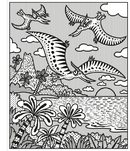 Dinosaurs Magic Painting Book: An Interactive No-Mess Magic Painting Activity Book for Kids, with Raptors, Pterodactyls, and Baby Dinos