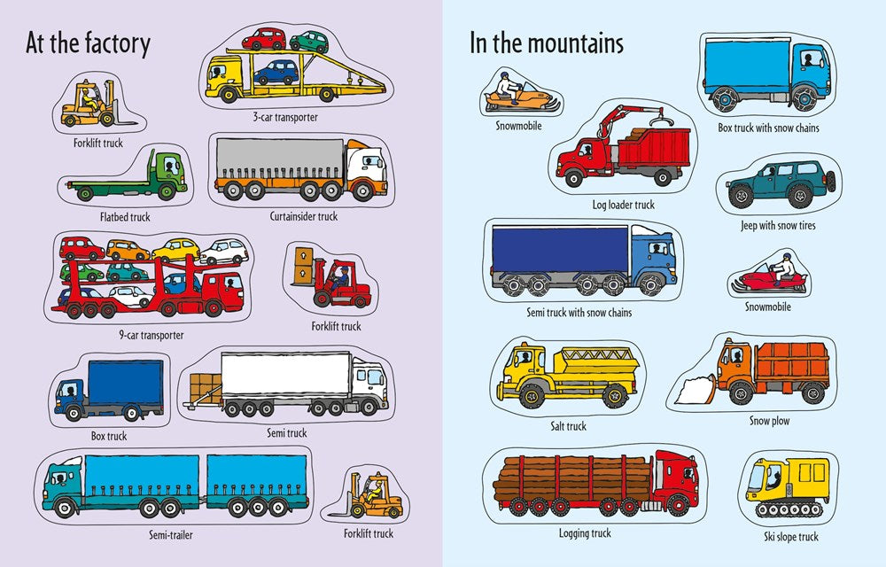 First Sticker Book Trucks: A Delightful Sticker Activity Book Showcasing Trucks, Construction Sites, and More