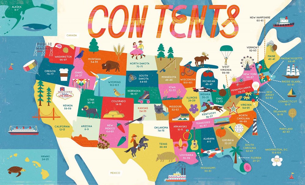 The 50 States: Explore the U.S.A. with 50 fact-filled maps!