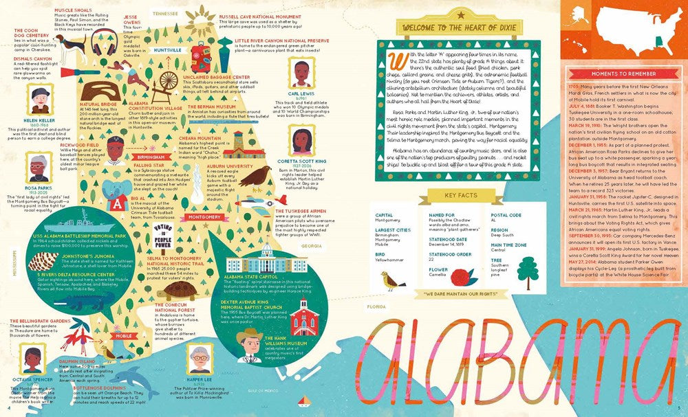 The 50 States: Explore the U.S.A. with 50 fact-filled maps!