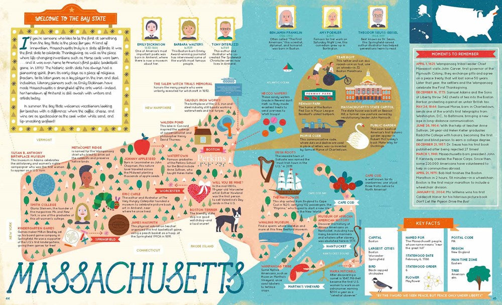 The 50 States: Explore the U.S.A. with 50 fact-filled maps!