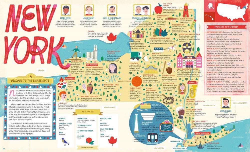 The 50 States: Explore the U.S.A. with 50 fact-filled maps!