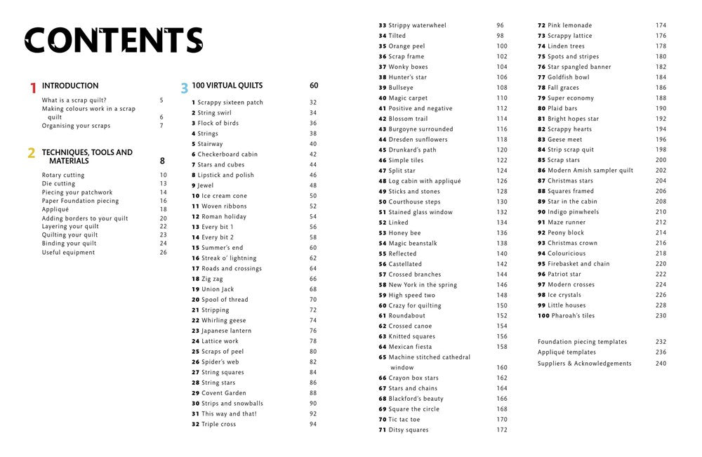 Use Scraps, Sew Blocks, Make 100 Quilts