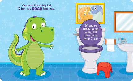Dino Potty: Fun & Encouraging Potty Training Book for Toddlers Ages 2+ - Rhyming Children's Book for Boys & Girls - Toddler Potty Book with Colorful Pictures - Perfect Toilet Training Gift