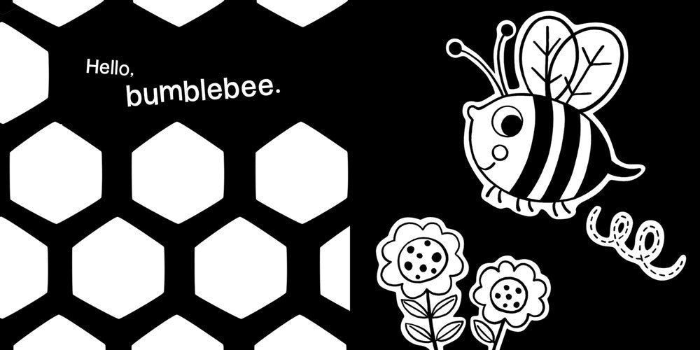 Hello, Garden Bugs: A High-Contrast Board Book that Helps Visual Development in Newborns and Babies