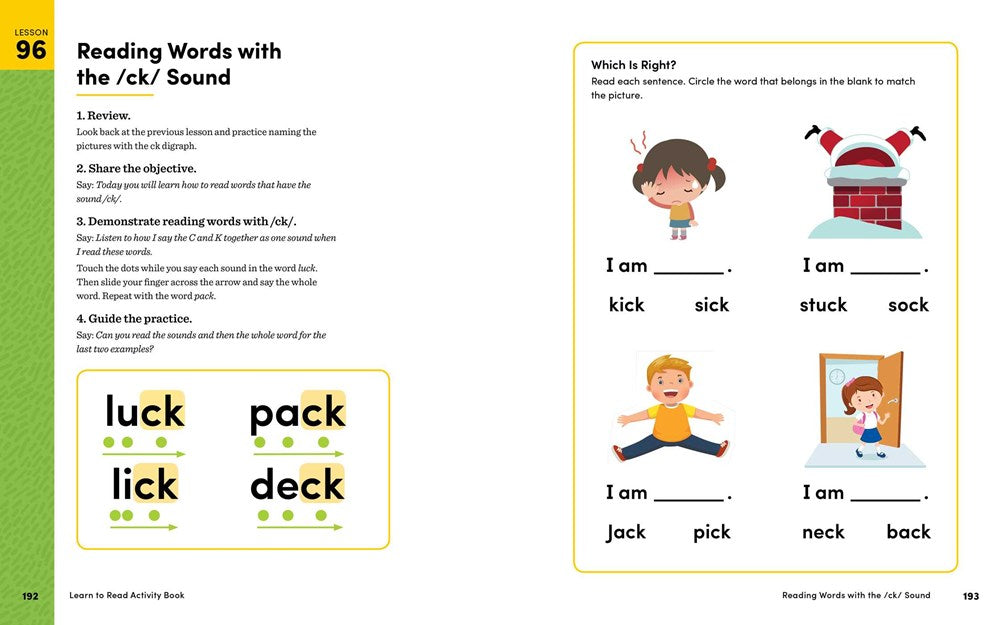 Learn to Read Activity Book: 101 Fun Phonics Lessons to Teach Your Child to Read (Phonics Makes Readers)