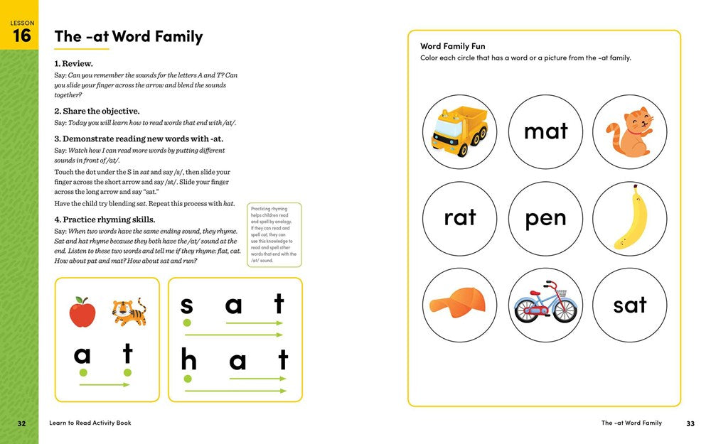Learn to Read Activity Book: 101 Fun Phonics Lessons to Teach Your Child to Read (Phonics Makes Readers)