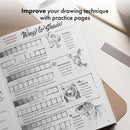 The Artist's Drawing Book: Learn How to Draw, Sketch, Shade, and More with Easy Lessons and Practice Pages
