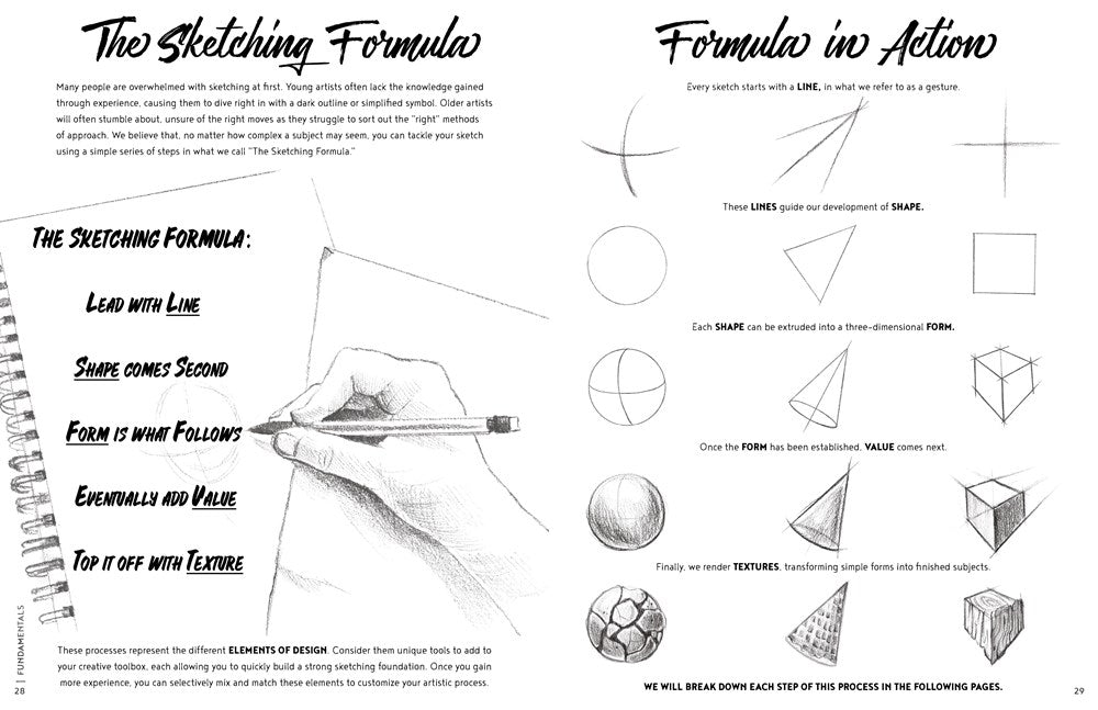 The Artist's Drawing Book: Learn How to Draw, Sketch, Shade, and More with Easy Lessons and Practice Pages