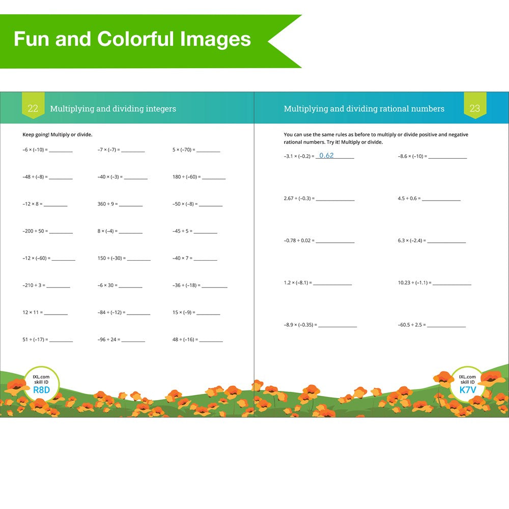 IXL The Ultimate 7th Grade Math Workbook, Middle School Books for Kids Ages 12-13 Covering Geometry, Algebra, Probability, Ratio, and More Mathematics (IXL Ultimate Workbooks)