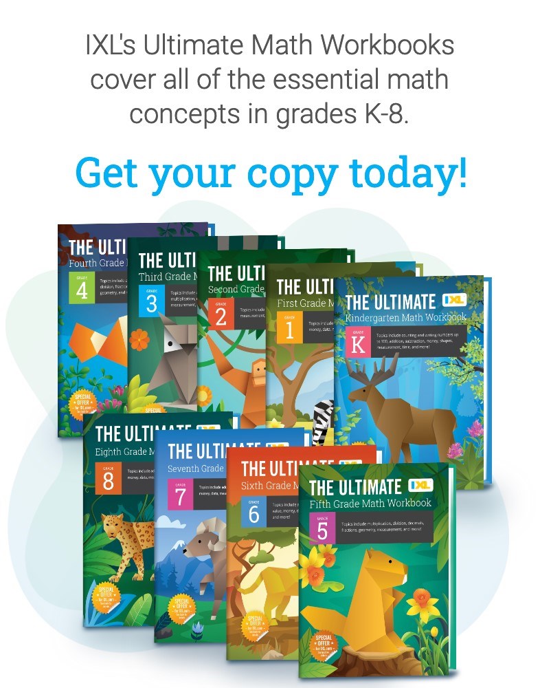 IXL The Ultimate 7th Grade Math Workbook, Middle School Books for Kids Ages 12-13 Covering Geometry, Algebra, Probability, Ratio, and More Mathematics (IXL Ultimate Workbooks)