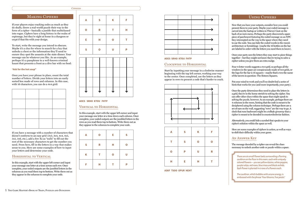 The Game Master's Book of Traps, Puzzles and Dungeons: A punishing collection of bone-crunching contraptions, brain-teasing riddles and ... RPG adventures (The Game Master Series)