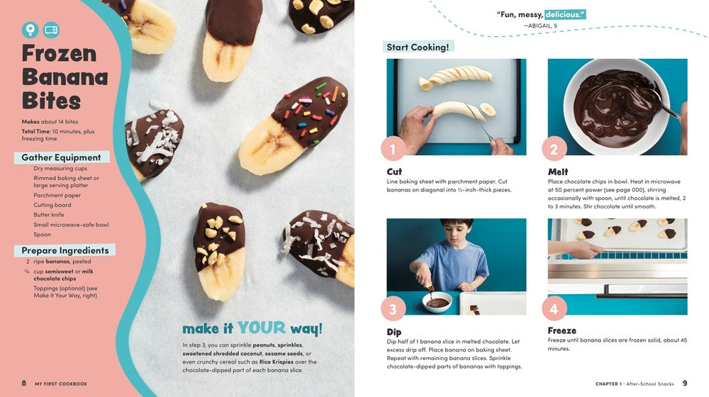 My First Cookbook: Fun recipes to cook together . . . with as much mixing, rolling, scrunching, andsquishing as possible! (America's Test Kitchen Kids)