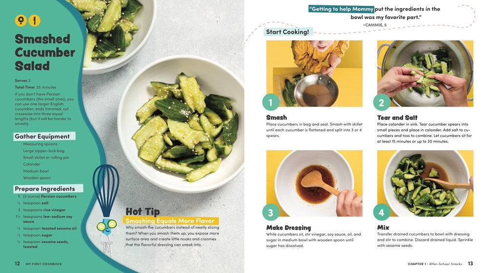 My First Cookbook: Fun recipes to cook together . . . with as much mixing, rolling, scrunching, andsquishing as possible! (America's Test Kitchen Kids)