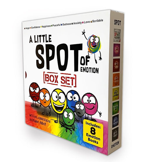A Little SPOT of Emotion 8 Book Box Set (Books 1-8: Anger, Anxiety, Peaceful, Happiness, Sadness, Confidence, Love, & Scribble Emotion)