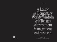 Poor Charlie's Almanack: The Essential Wit and Wisdom of Charles T. Munger