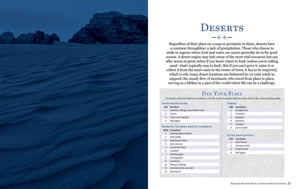 The Game Master's Book of Instant Towns and Cities: 160+ unique villages, towns, settlements and cities, ready-on-demand, plus random generators for ... RPG adventures (The Game Master Series)