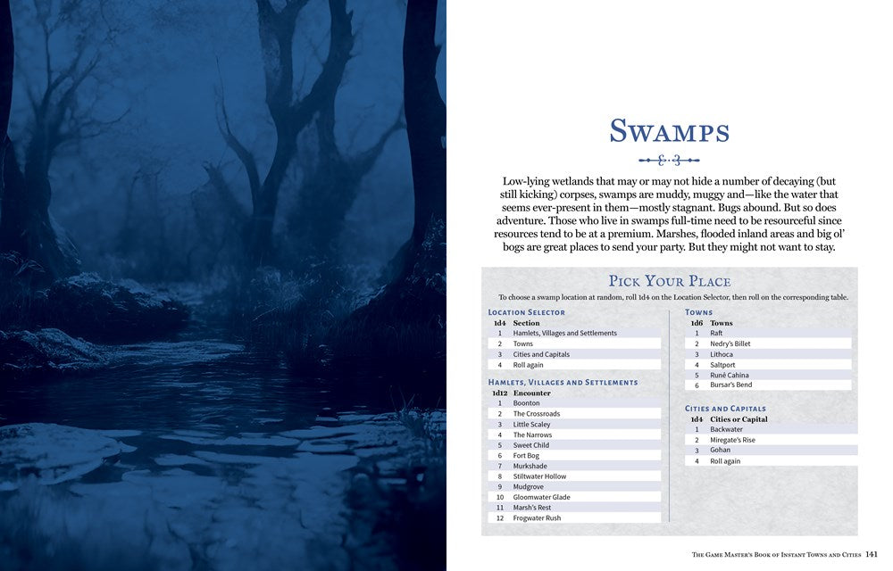 The Game Master's Book of Instant Towns and Cities: 160+ unique villages, towns, settlements and cities, ready-on-demand, plus random generators for ... RPG adventures (The Game Master Series)