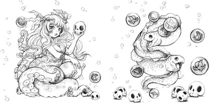 Pop Manga Cute and Creepy Coloring Book