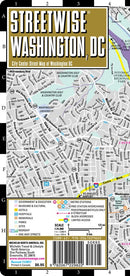 Streetwise Washington DC Map - Laminated City Center Street Map of Washington, DC: City Plans