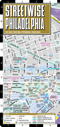 Streetwise Philadelphia Map - Laminated City Center Street Map of Philadelphia, Pennsylvania