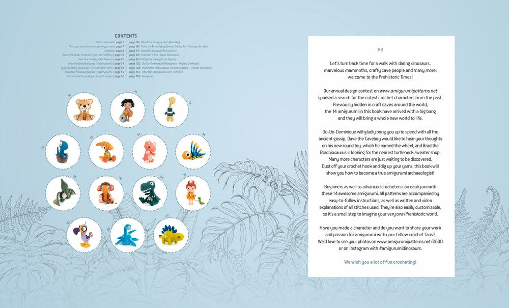 Dinosaurs, Mammoths and More Prehistoric Amigurumi