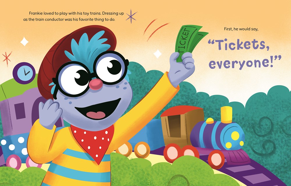 Frankie's Train Day! (Ms. Rachel): A Story About Emotional Expression and Regulation (Little Golden Book)