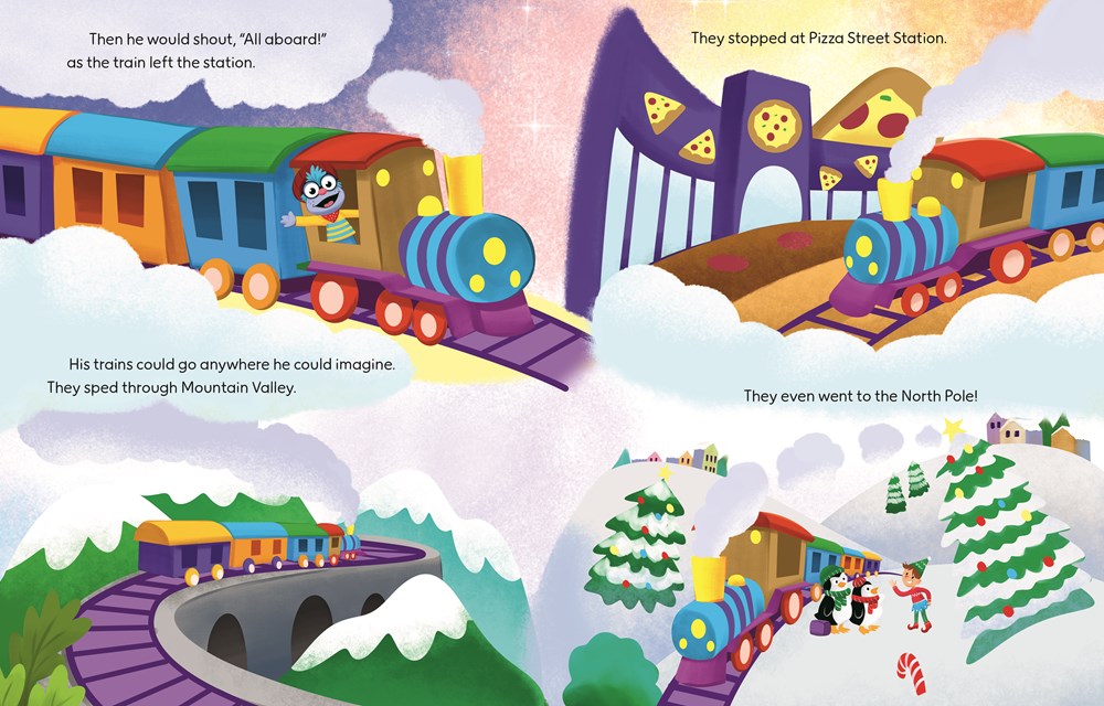 Frankie's Train Day! (Ms. Rachel): A Story About Emotional Expression and Regulation (Little Golden Book)
