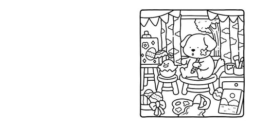 Cozy Cuties: Coloring Book for Adults and Kids (Cozy Spaces Coloring)