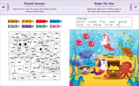 Kindergarten Activity Book Unicorns: 75 Games to Practice Early Reading, Writing, and Math Skills (School Skills Activity Books)