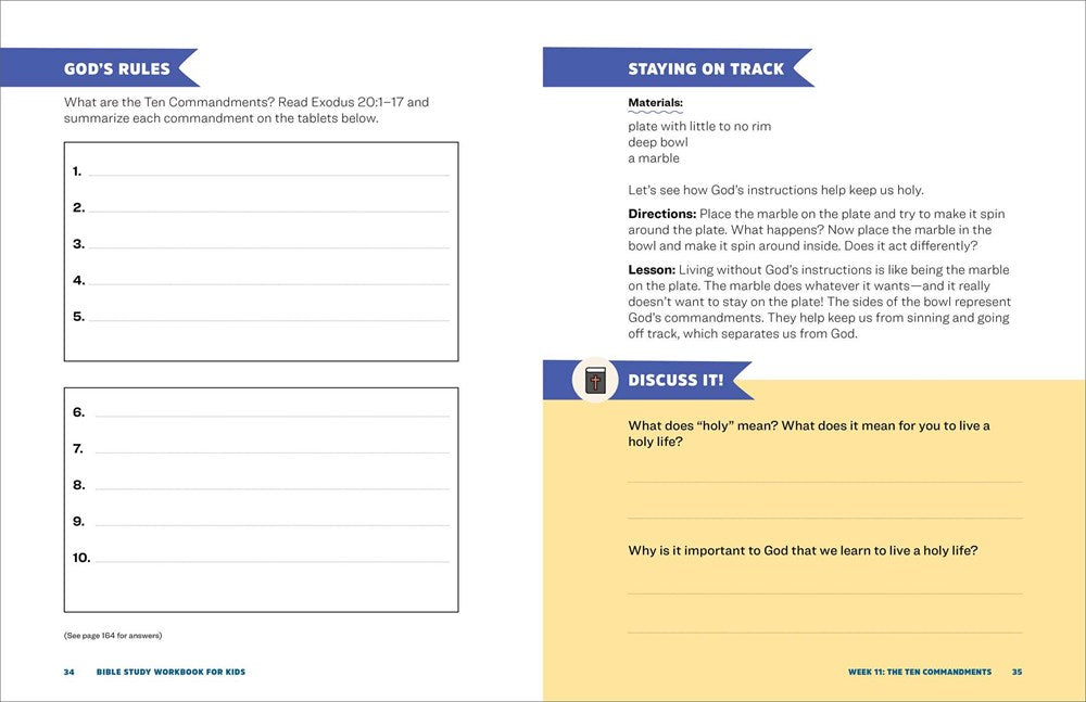 Bible Study Workbook for Kids