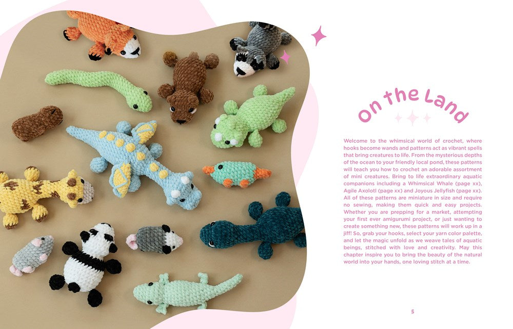 No-Sew Mini Amigurumi: 40 Crochet Patterns for Super Cute, Super Small Plushies