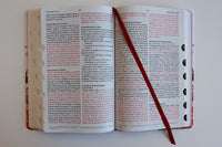 Biblia Reina Valera 1960 letra grande. Tela rosada con flores, manual con índice / Spanish Bible RVR 1960, Large Print, Pink Floral Cloth with Index (Spanish Edition)