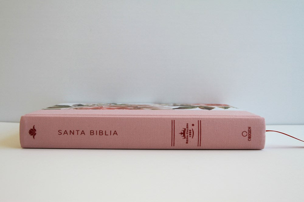 Biblia Reina Valera 1960 letra grande. Tela rosada con flores, manual con índice / Spanish Bible RVR 1960, Large Print, Pink Floral Cloth with Index (Spanish Edition)