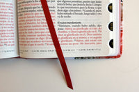 Biblia Reina Valera 1960 letra grande. Tela rosada con flores, manual con índice / Spanish Bible RVR 1960, Large Print, Pink Floral Cloth with Index (Spanish Edition)