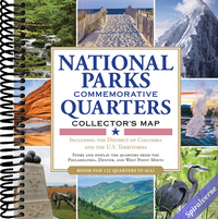 National Parks Commemorative Quarters Collector's Map 2010-2021 (includes both mints, plus the rare West Point quarter release!)