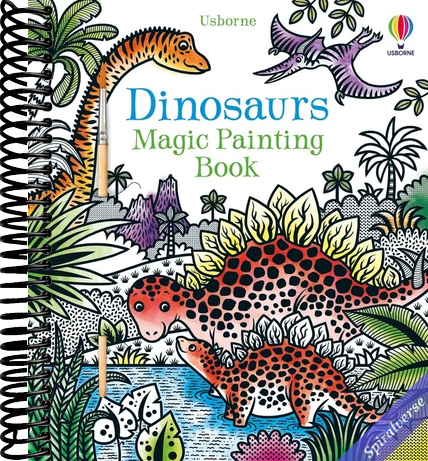 Dinosaurs Magic Painting Book: An Interactive No-Mess Magic Painting Activity Book for Kids, with Raptors, Pterodactyls, and Baby Dinos