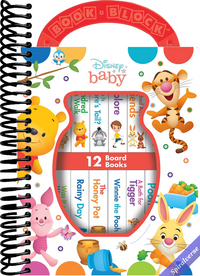 Disney Baby: Winnie the Pooh - My First Library - 12 Board Book Set - First Words, Counting, and More! - PI Kids