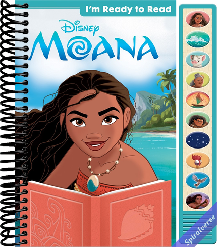 Disney Moana - I'm Ready to Read with Moana Interactive Read-Along Sound Book - Great for Early Readers - PI Kids