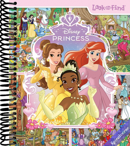 Disney Princess Cinderella, Tangled, Aladdin and More!- Look and Find Activity Book - PI Kids