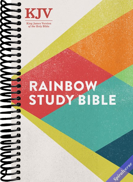 KJV Rainbow Study Bible, Hardcover, KJV Holy Bible, Black Letter, Pure Cambridge Text, Color Coded, Bible Study Helps, Reading Plans, Full-Color Maps, Easy to Read Bible MCM Type