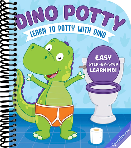Dino Potty: Fun & Encouraging Potty Training Book for Toddlers Ages 2+ - Rhyming Children's Book for Boys & Girls - Toddler Potty Book with Colorful Pictures - Perfect Toilet Training Gift